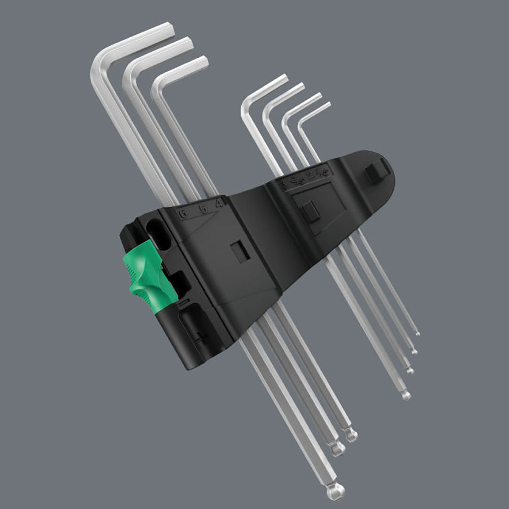 Wera Tools 950/9 Hex-Plus Chrome Plated Shallow Reach 9pc