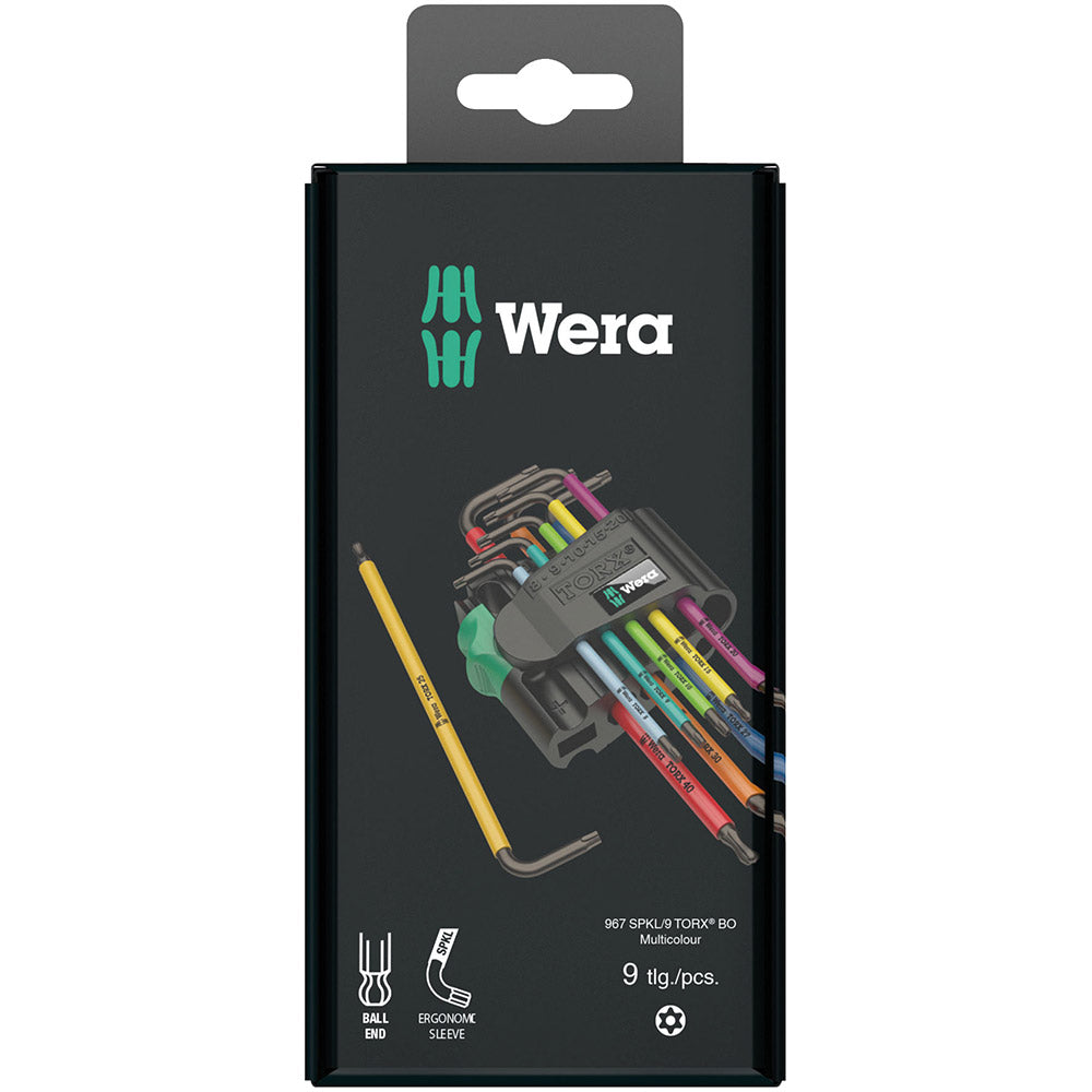Wera Tools 967 SPKL/9 SB Torx BO Multi BlackLaser L-Keys