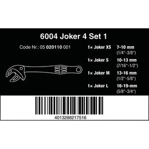 Wera Tools 6004 Joker 4 Self-Setting Spanner Set