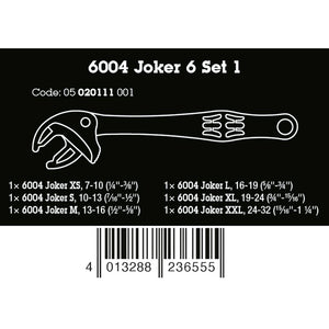 Wera Tools 6004 Joker 6 Spanner Pack
