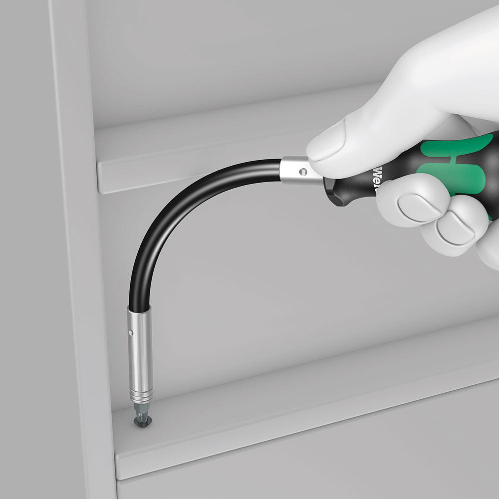 Wera Tools 393 S Bitholding Screwdriver Extra Slim with Flexible Shaft