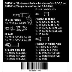 Wera Tools Kraftform Torque Screwdriver Set 27pcs