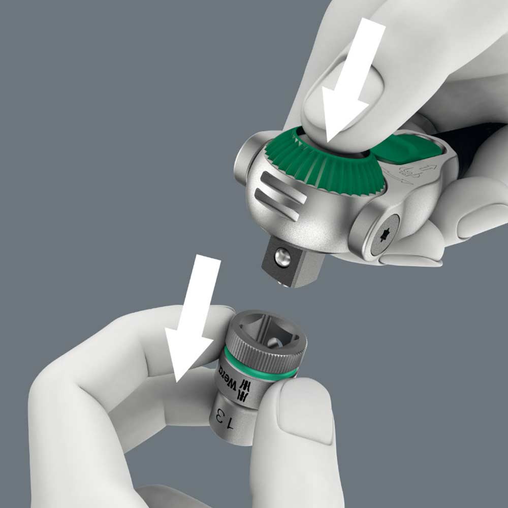 Wera Tools 8100 SB 2 Zyklop Speed Ratchet Set 3/8 Drive Metric