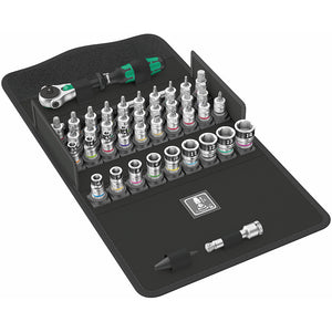 Wera Tools 8100 SA All-in Zyklop Speed Ratchet Set 1/4 Drive 42pcs