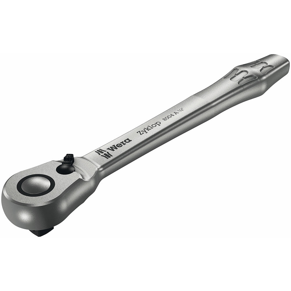 Wera Tools 8004 A Zyklop Metal Ratchet with switch lever and 1/4 drive