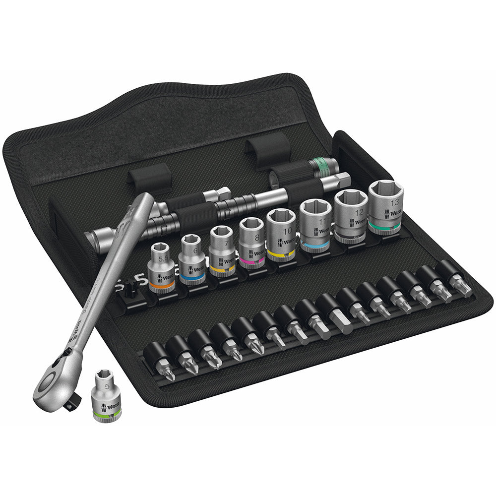 Wera Tools 8100 SA 8 Zyklop Ratchet Set With Switch Lever 1/4