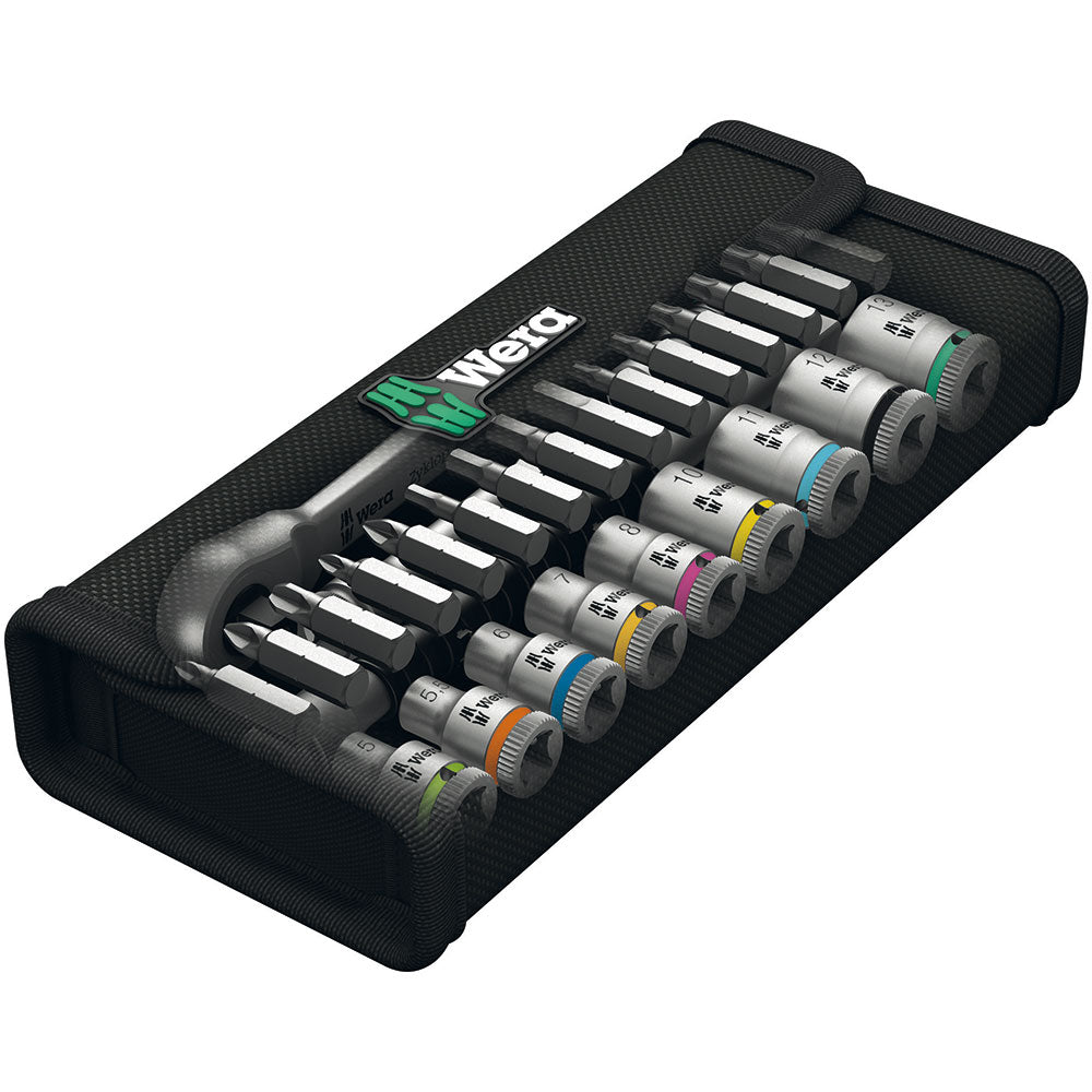Wera Tools 8100 SA 8 Zyklop Ratchet Set With Switch Lever 1/4