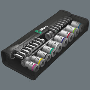 Wera Tools 8100 SB 7 Zyklop Ratchet Set With Square 3/8 Drive