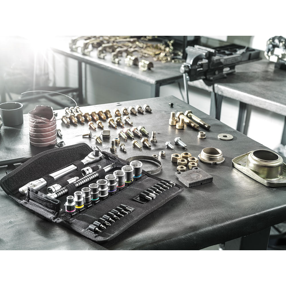Wera Tools 8100 SB 7 Zyklop Ratchet Set With Square 3/8 Drive