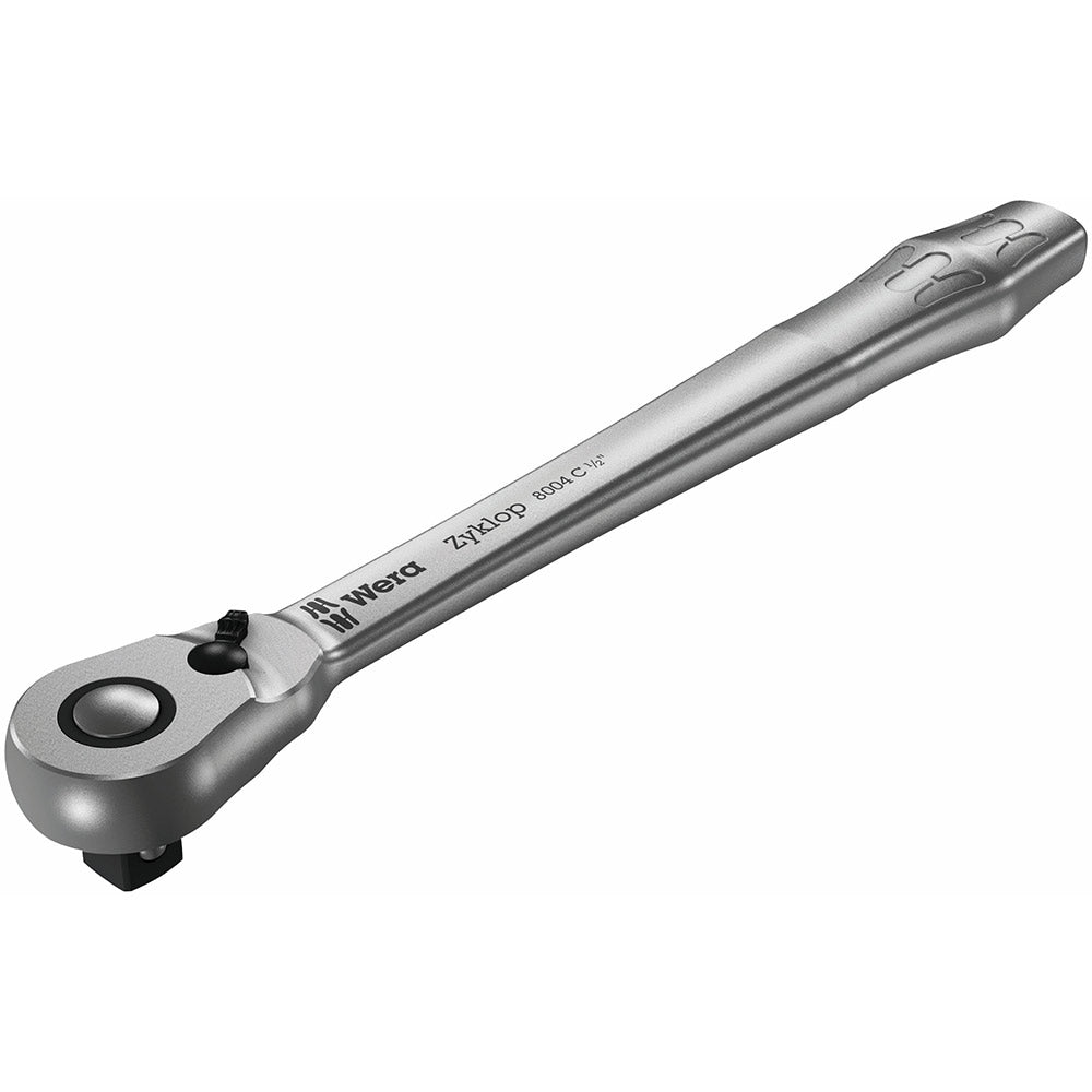Wera Tools 8004 C Zyklop Metal Ratchet With Switch Lever And 1/2 Drive