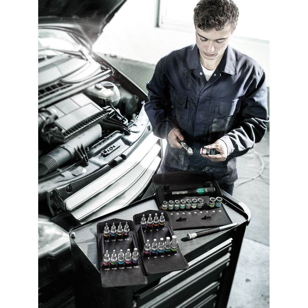 Wera Tools 8006 SC 1 Zyklop Hybrid Ratchet Set 1/2 Drive