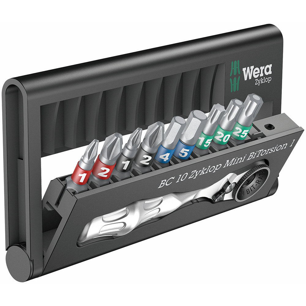 Wera Tools Bit-Check 10 Zyklop Mini BiTorsion 1