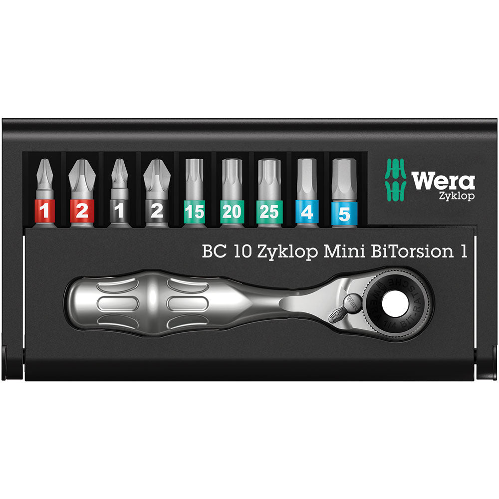 Wera Tools Bit-Check 10 Zyklop Mini BiTorsion 1