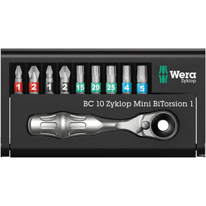 Wera Tools Bit-Check 10 Zyklop Mini BiTorsion 1