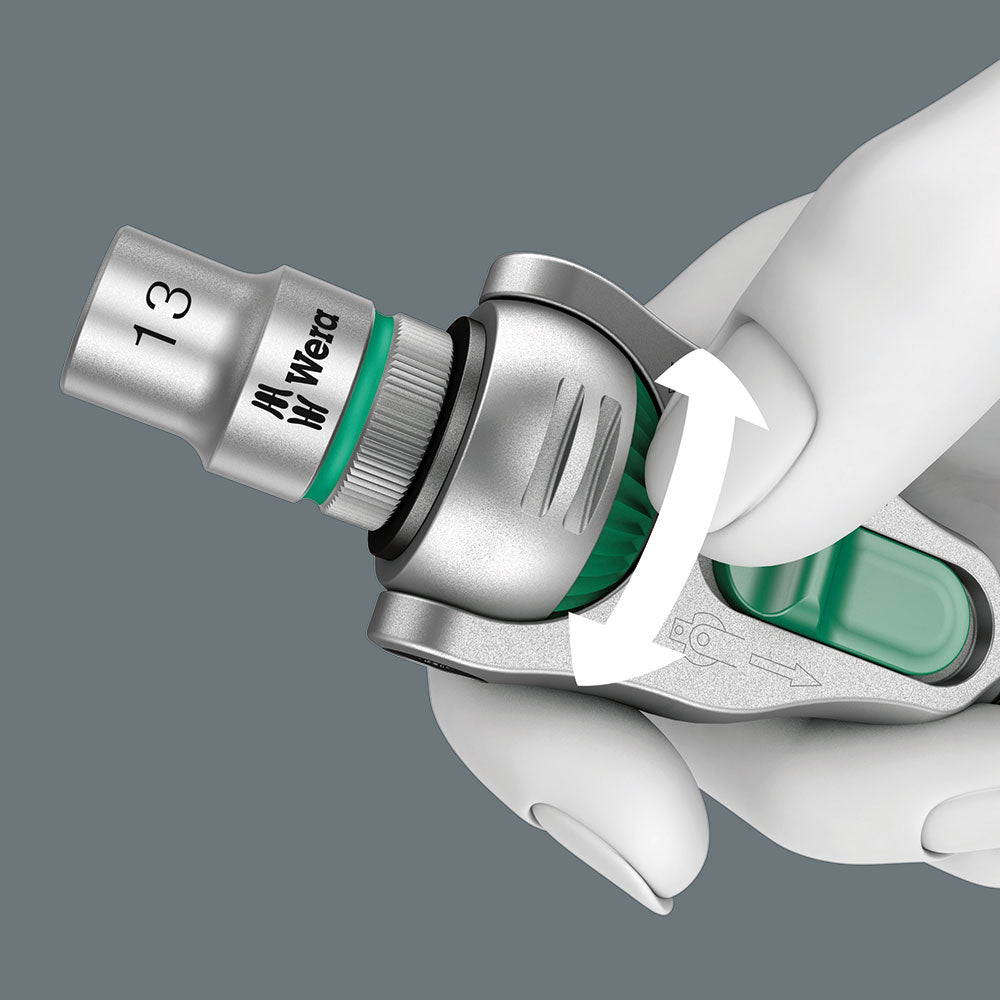 Wera Tools 8000 B Zyklop Speed Ratchet With 3/8 Drive