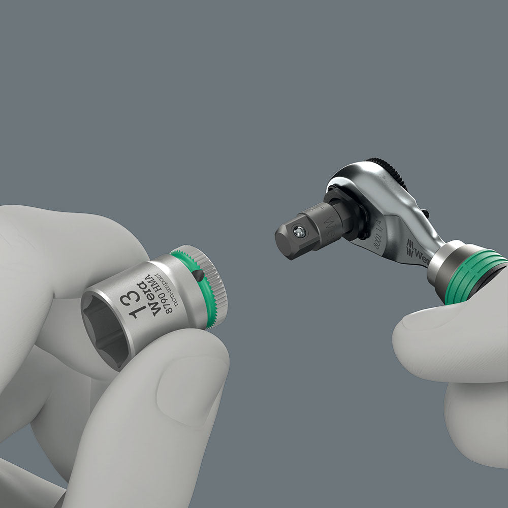 Wera Tools 8011 Zyklop Mini Ratchet 1/4"