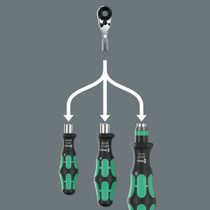 Wera Tools 8011 Zyklop Mini Ratchet 1/4"