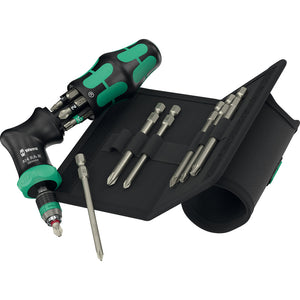 Wera Tools Kraftform Kompakt Ratchet Pistol R2, 13 Pieces