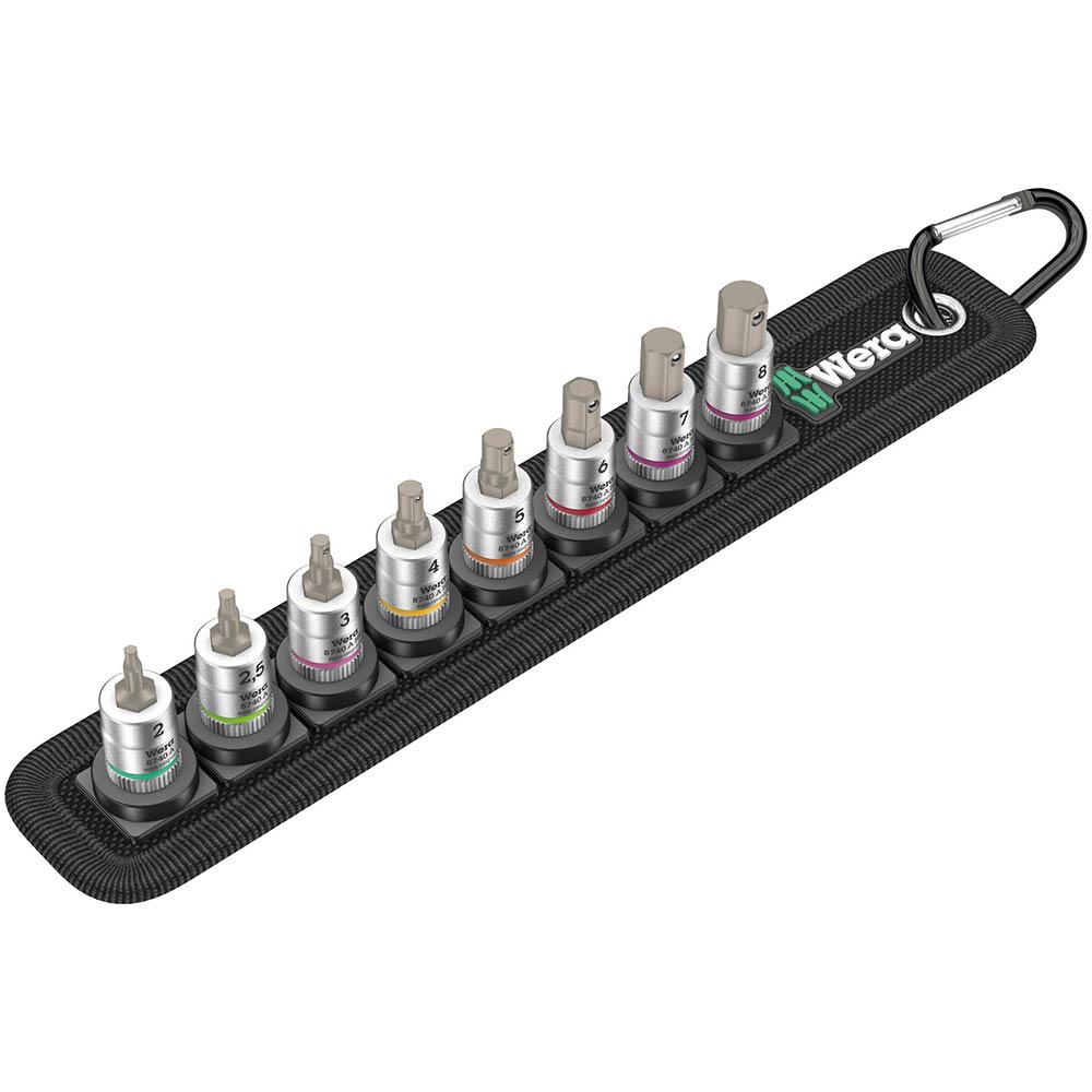 Wera Tools Belt A 2 Zyklop In-Hex+ HF Bit Socket Set 1/4 8pc