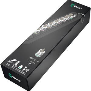 Wera Tools Belt A 2 Zyklop In-Hex+ HF Bit Socket Set 1/4 8pc