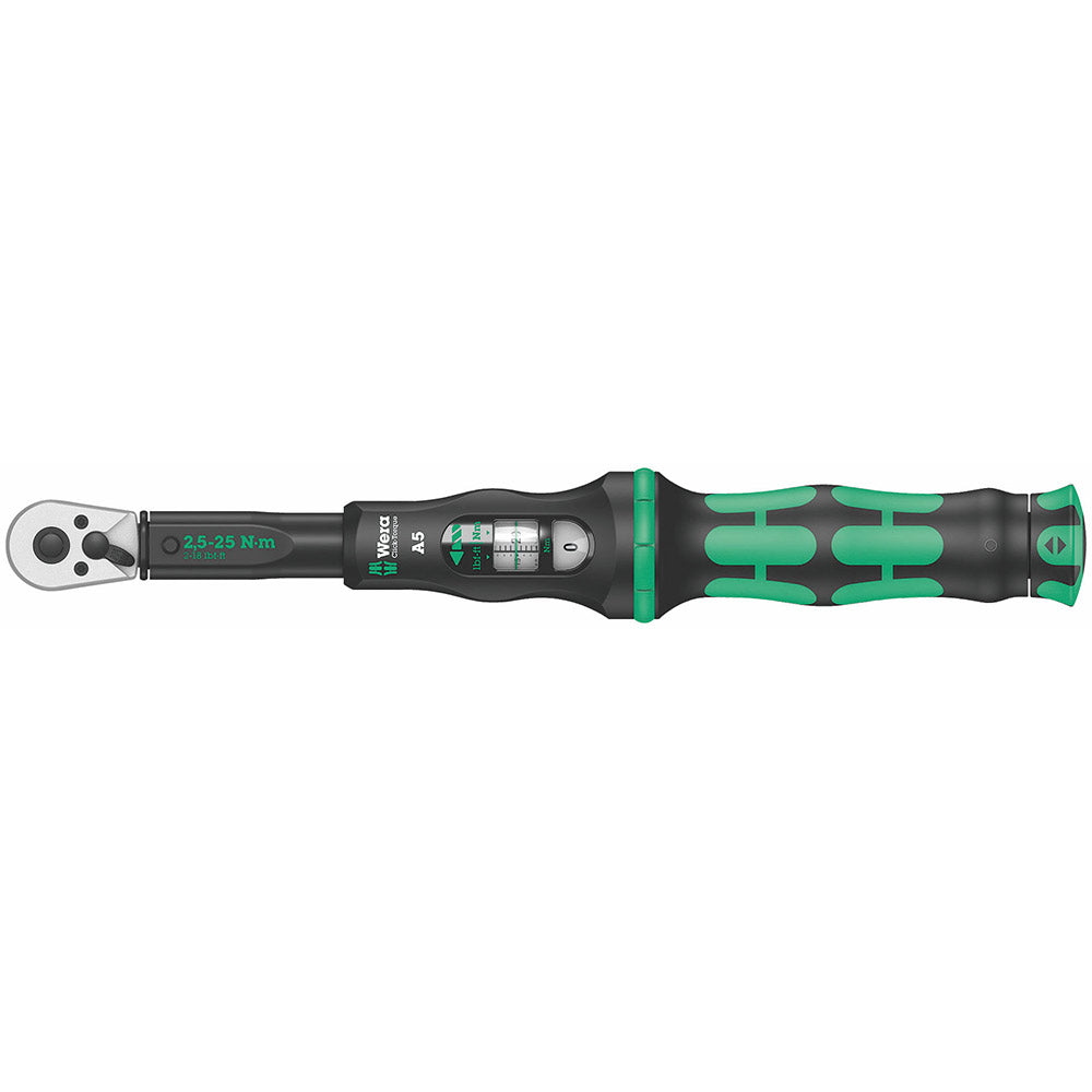 Wera Tools Torque Wrench With Reversible Ratchet 2.5-25