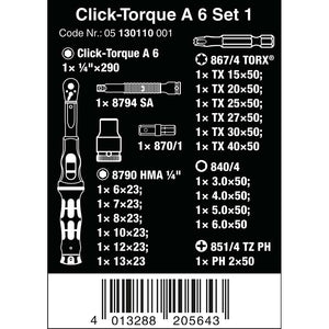 Wera Tools Click Torque A 6 20pcs