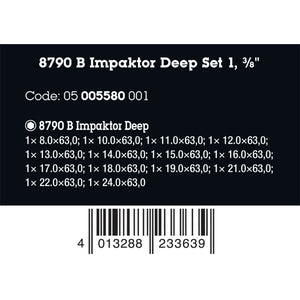 Wera Tools Impaktor Deep Socket Set, 14 Pieces