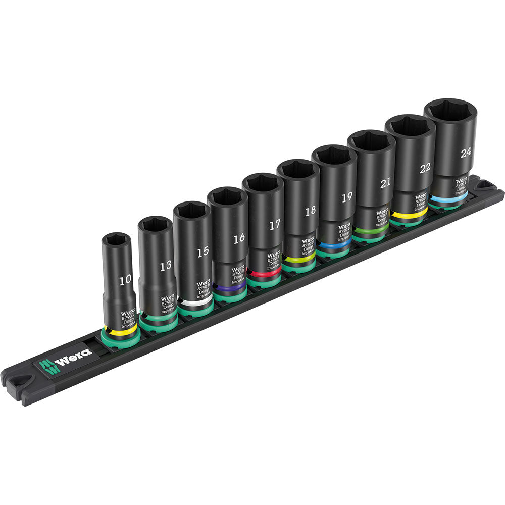 Wera Tools Impaktor Deep Socket Set, 10 Pieces